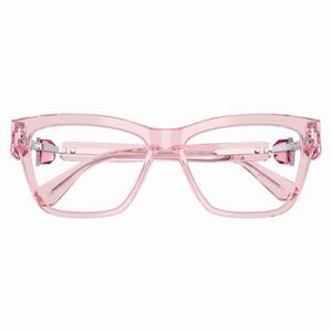 Swarovski SK2021 Eyeglasses Transparent Pink Frames Demo Lenses 53-16-135 NEW